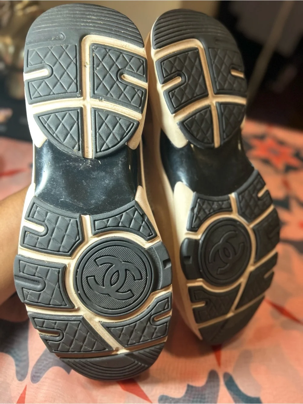 Chanel Interlocking CC Logo Sock Sneakers EU: 38.5 | No Box GC
